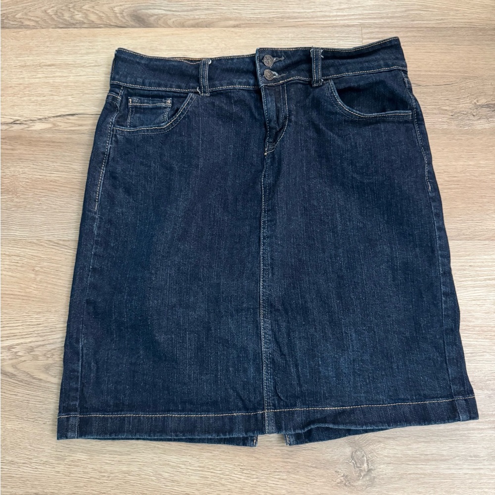 Old Navy Dark Denim High Low Skirt